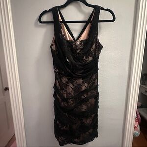Express Black Lace Mini Dress